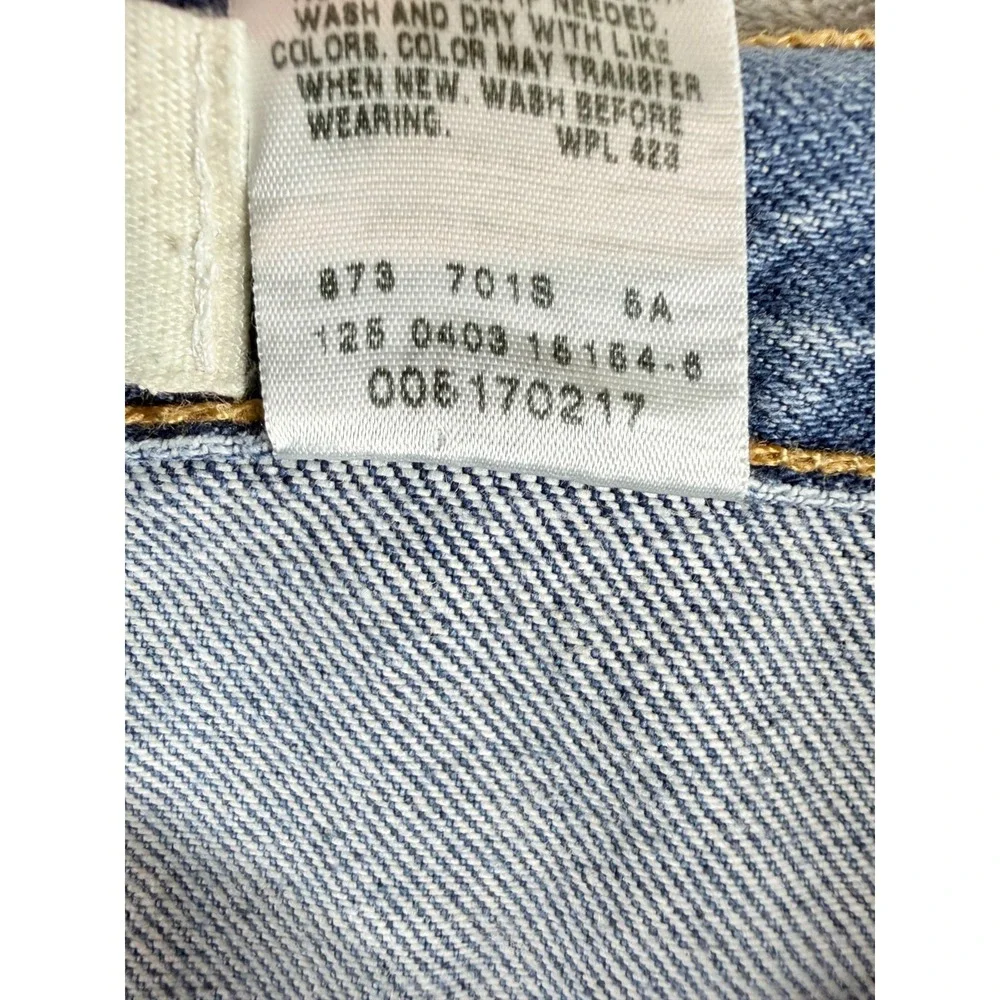 Vtg Levis 517 Boot Cut Jeans 38x30 Light Wash USA Made Distressed